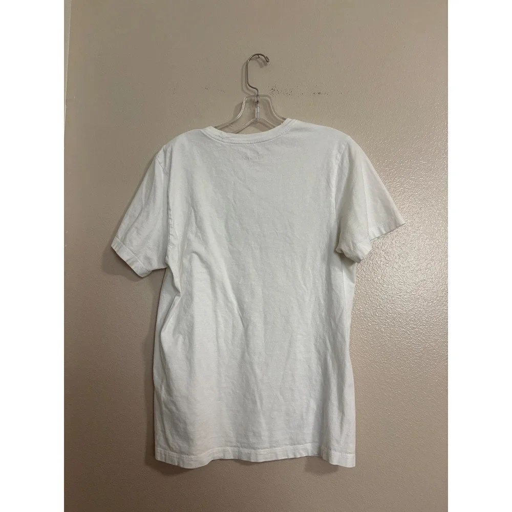 Nike Mens Graphic Tee White Red Swoosh Speed Logo Short Sleeve T-Shirt Small